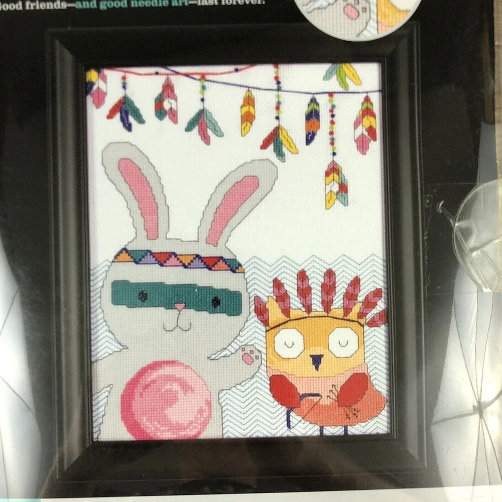 Zweigart Owl Bunny Playtime Cross‎ Stitch Craft Sewing Kit Set Artiste #1576651